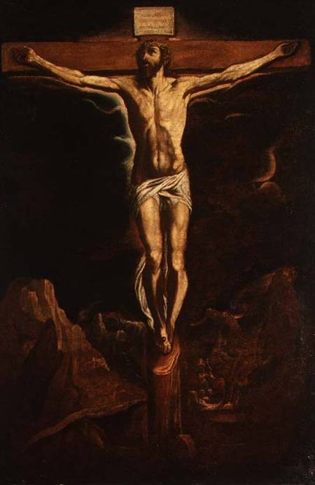 Christ on the Cross van Orazio Borgianni