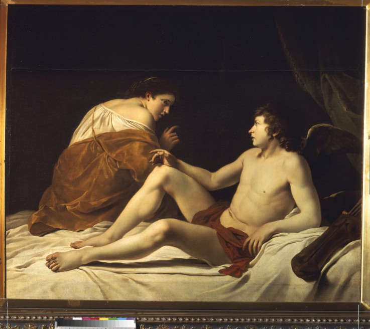 Cupid and Psyche van Orazio Gentileschi