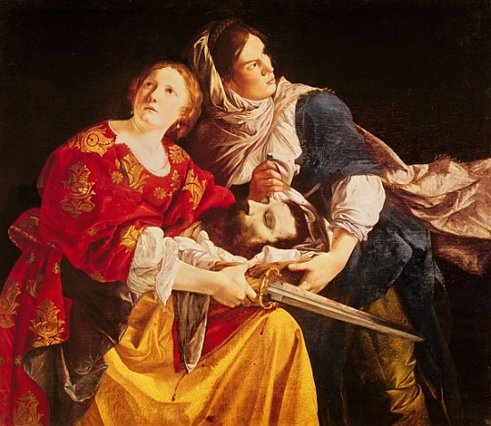 Judith with the head of Holofernes van Orazio Gentileschi
