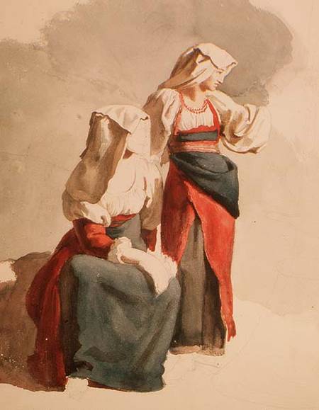 Italian Peasant Girls van Orest Adamovich Kiprensky