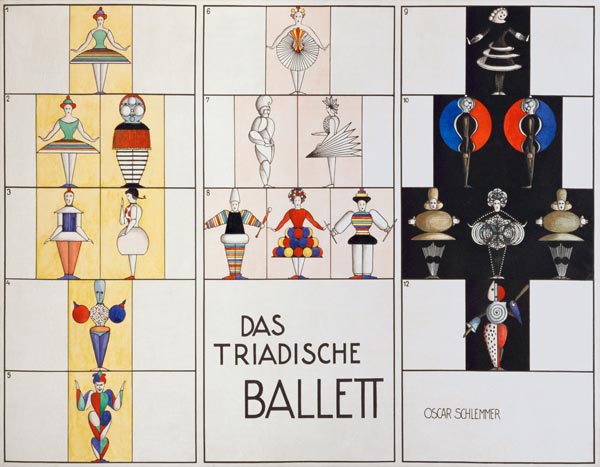 Figures for Tiradic Ballet van Oskar Schlemmer