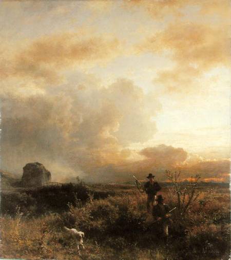Clearing Thunderstorm in the Countryside van Oswald Achenbach