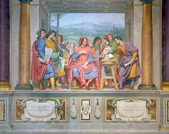 Lorenzo amongst the artists van Ottavio Vannini