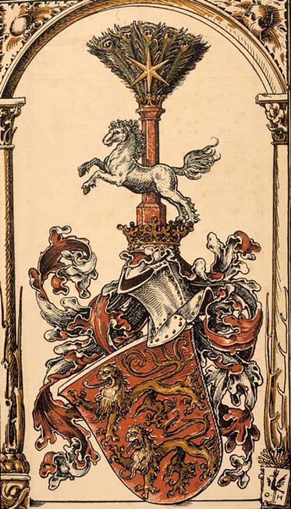 The root coat of arms of the German princely houses: The Welfen van Otto Hupp