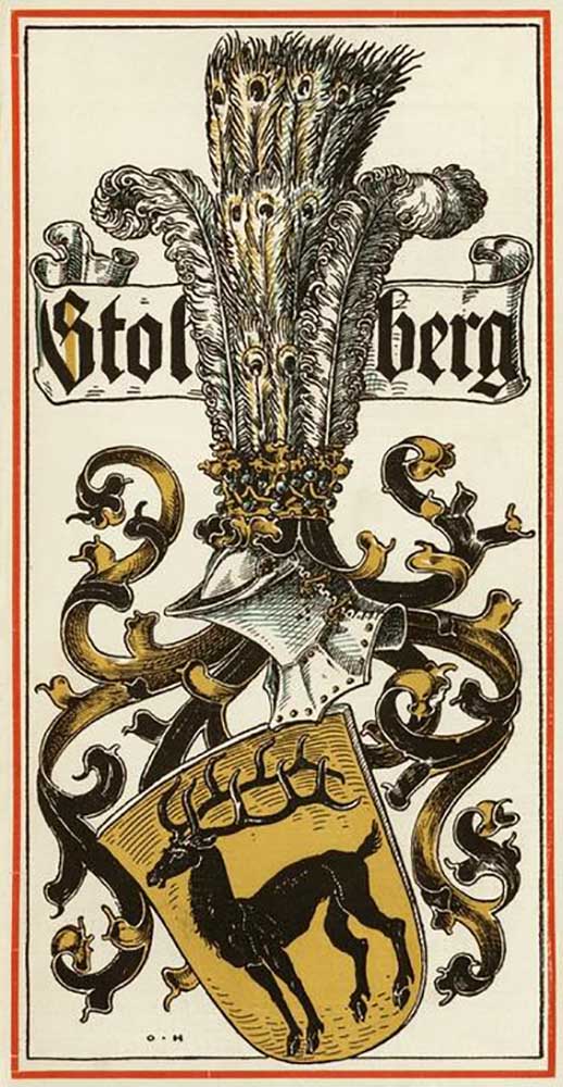 The family coat of arms of the German royal houses: Stolberg van Otto Hupp