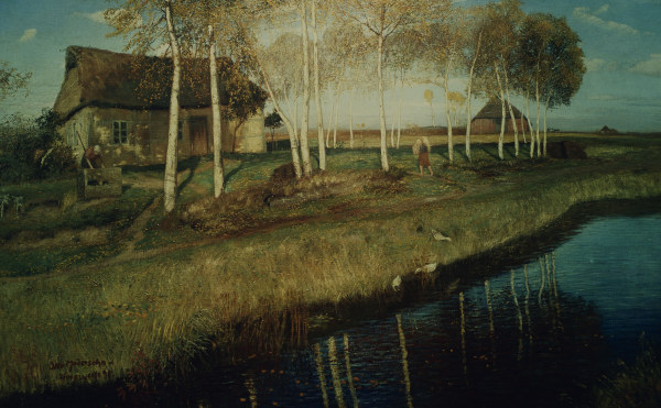 Autumn Morning in the Moor van Otto Modersohn