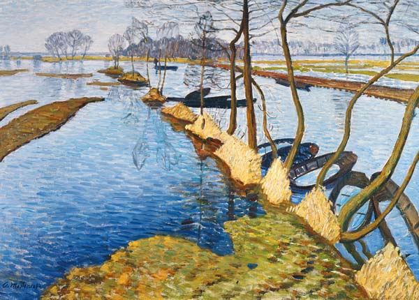 Überschwemmung van Otto Modersohn