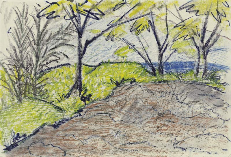 Landscape van Otto Mueller