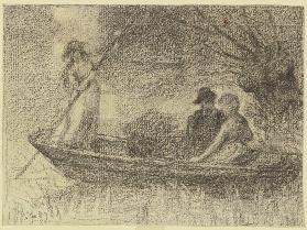 Couple in a barge