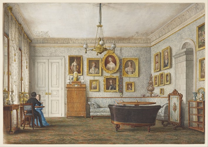 Salon in a Residence of the Duke of Leuchtenberg van Otto Wagner