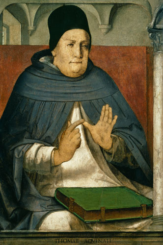 Portrait of St. Thomas Aquinas (1225-74) van P. P.