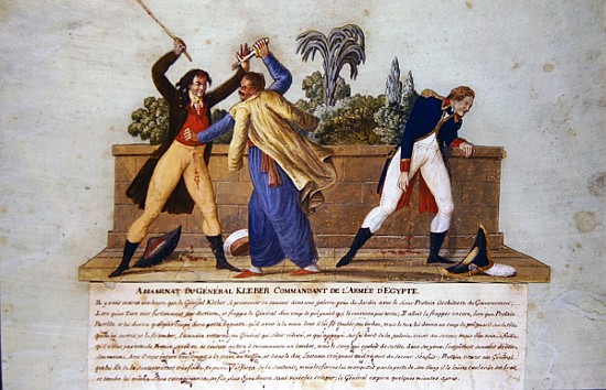 The Assassination of General Kleber by a Fanatic, 14th June 1800 van P. A. Lesueur