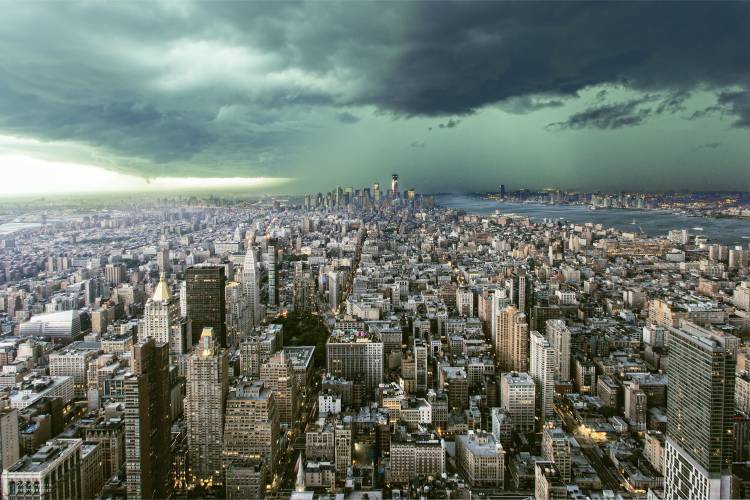 New-York under storm van Pagniez