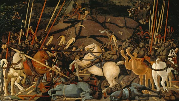 Die Schlacht von San Romano van Paolo Uccello