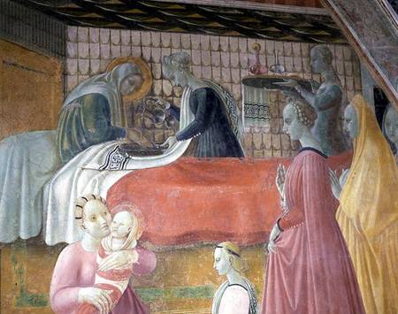 Birth of the Virgin, from the Chapel of the Assumption van Paolo Uccello
