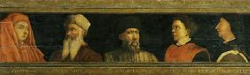  Portraits of Giotto (c.1266-1337) Uccello, Donatello (c.1386-1466) Manetti (c.1405-60) and Brunelle