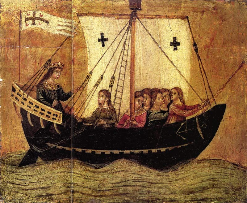 Saint Ursula van Paolo Veneziano