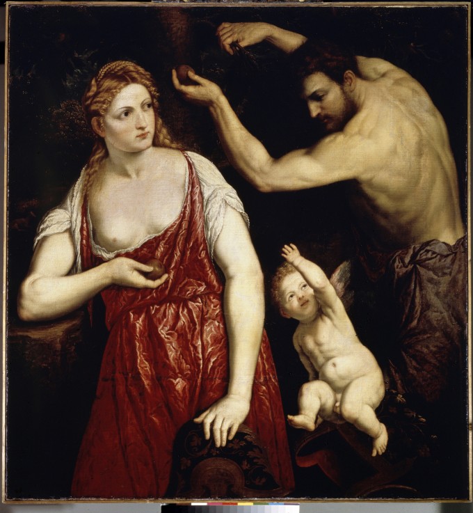 Venus and Mars van Paris Bordone