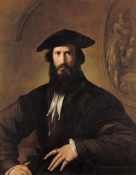 Bildnis eines bärtigen Mannes. van Parmigianino