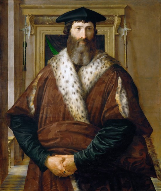 Portrait of a Man (Malatesta Baglione) van Parmigianino
