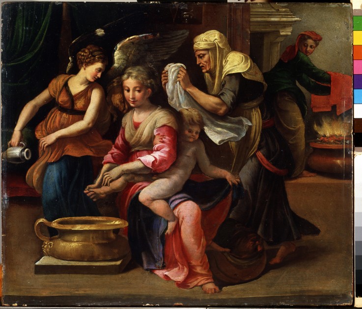 The Child's Bath van Parmigianino