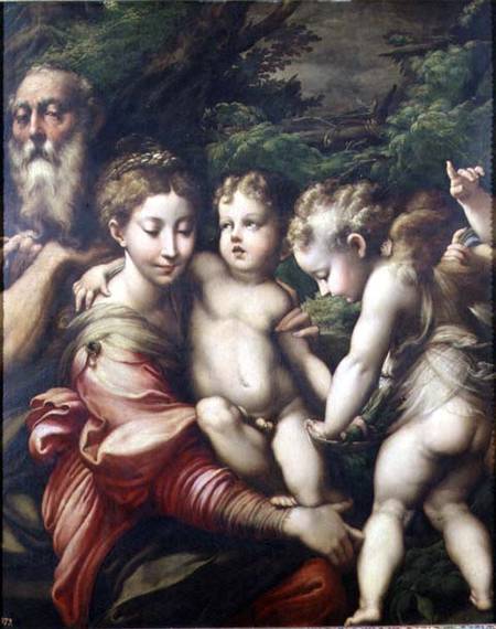 The Holy Family van Parmigianino