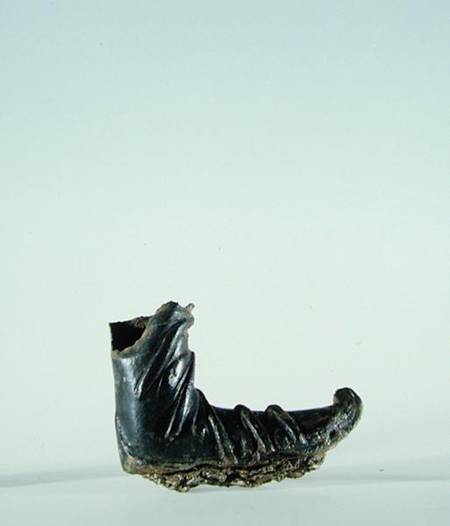 Hellenistic style shoe from a lost statue, from Bardeh Neshandeh, Iran van Parthian School