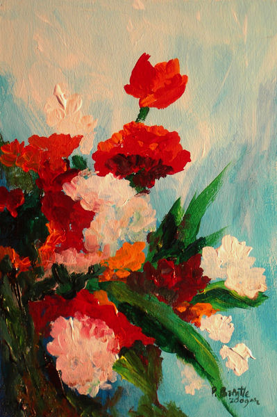 Capricious carnations van Patricia  Brintle