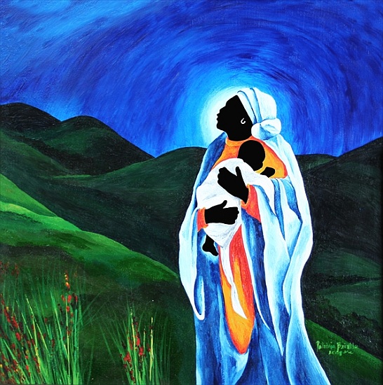 Madonna and child - Hope for the world van Patricia  Brintle
