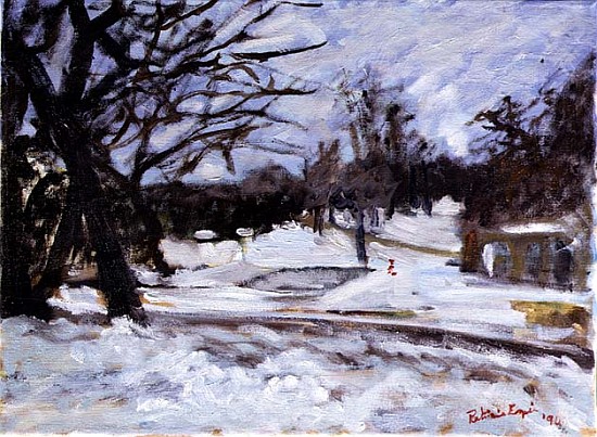 February Snow, 1994 (oil on canvas)  van Patricia  Espir