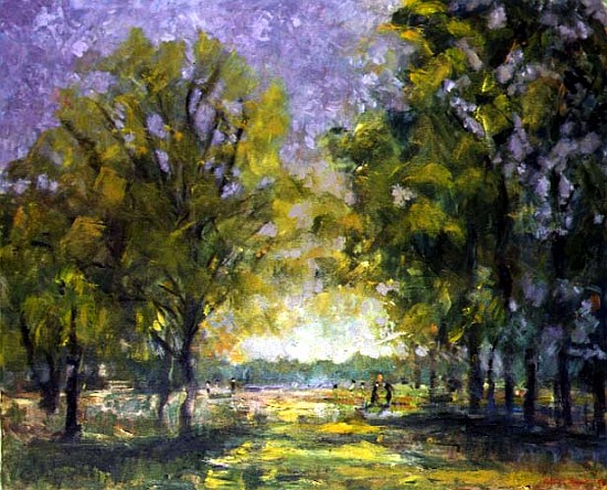 Park in October, 1998 (oil on canvas)  van Patricia  Espir