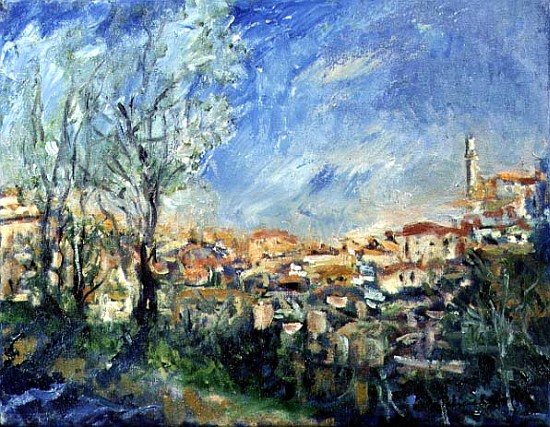 The Rooftops of Siena, 1995 (oil on canvas)  van Patricia  Espir