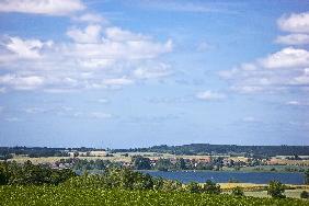 Landschaft der Uckermark in Brandenburg