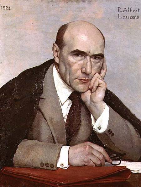 Portrait of Andre Gide (1869-1951) van Paul Albert Laurens