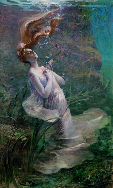 Ophelia Drowning van Paul Albert Steck
