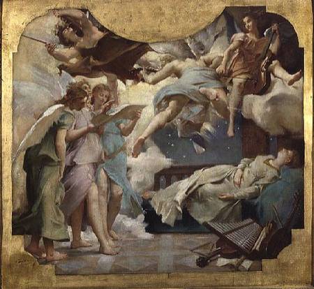 The Dream of St. Cecilia van Paul Baudry