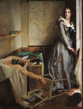 Charlotte Corday after the murder of Marat