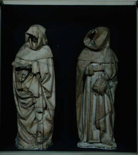 Two Mourners, from the Tomb of Duc de Berry in Bourges Cathedral van Paul Bobillet