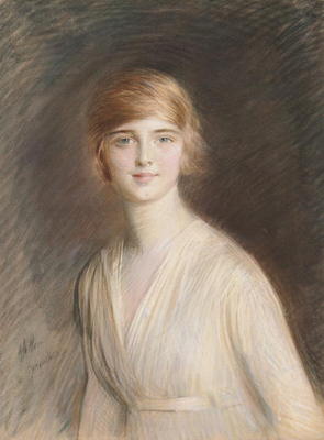 Portrait of Jacqueline (pastel on paper) van Paul Cesar Helleu