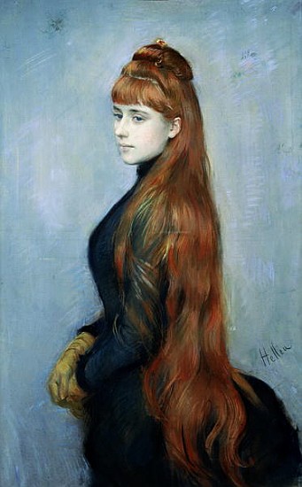 Portrait of Mademoiselle Alice Guerin van Paul Cesar Helleu