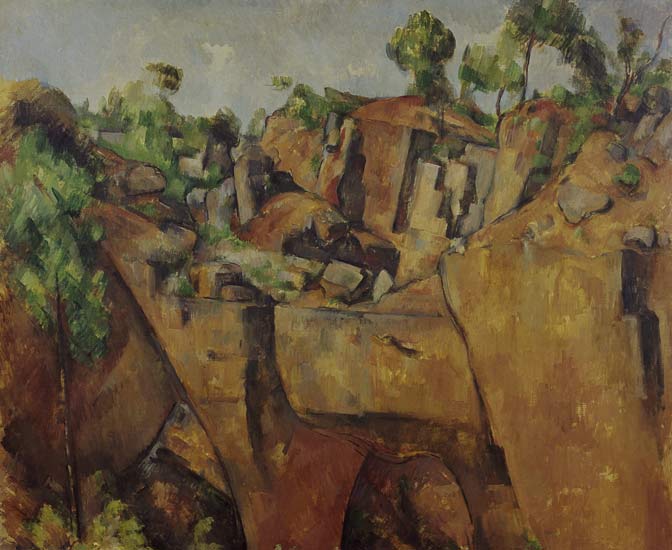 Steinbruch bei Bibémus. van Paul Cézanne