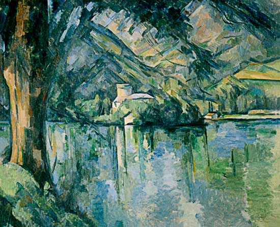 Het meer van Annecy van Paul Cézanne