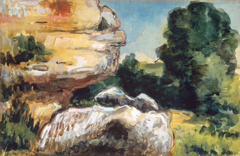Rocks van Paul Cézanne