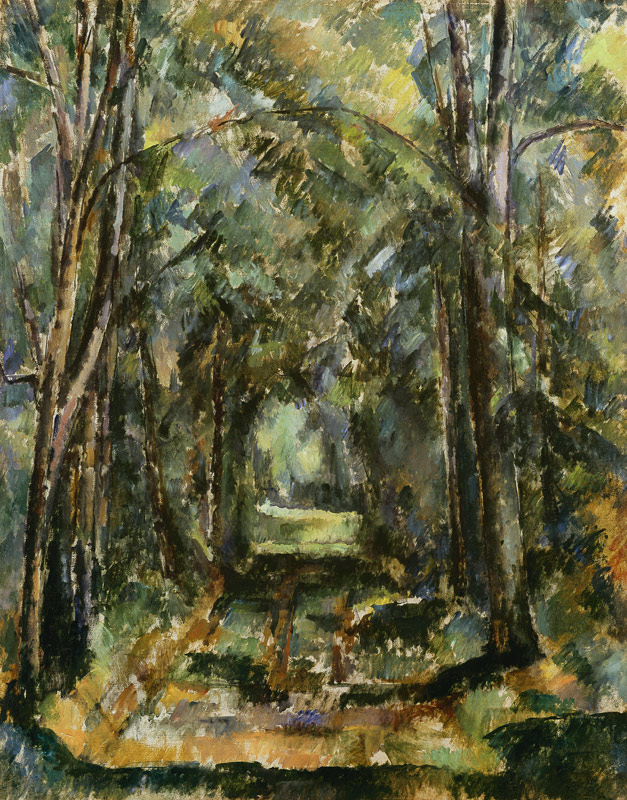 Avenue at Chantilly van Paul Cézanne