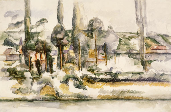 Chateau de Medan van Paul Cézanne
