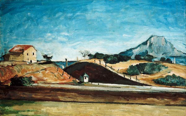 Der Bahndurchstich van Paul Cézanne