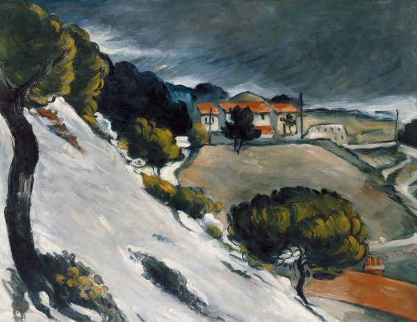 Erster Schnee bei l'Estaque van Paul Cézanne