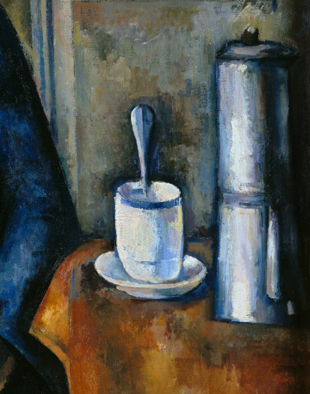 Woman with coffee pot van Paul Cézanne