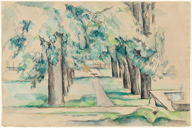 Avenue of Chestnut Trees at the Jas de Bouffan van Paul Cézanne