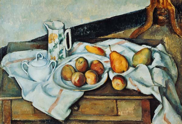 Stilleben mit Zuckerdose van Paul Cézanne